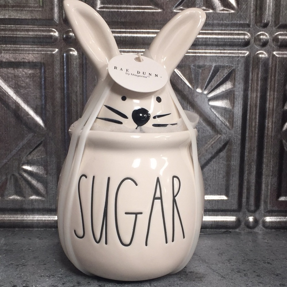 Rae Dunn Bunny Sugar Bowl w/ Bunny Lid